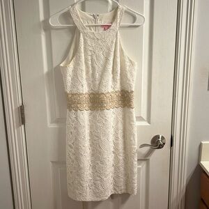 White LP dress